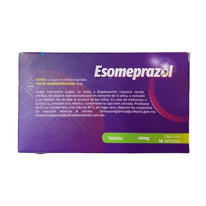 Esomeprazol Ultra 40mg Con 14 Tabletas