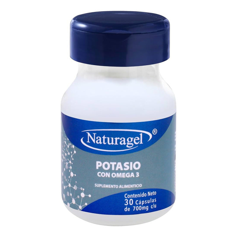 Naturagel Potasio Con Omega 3 700mg 30 Capsulas Sabor Sin Sabor