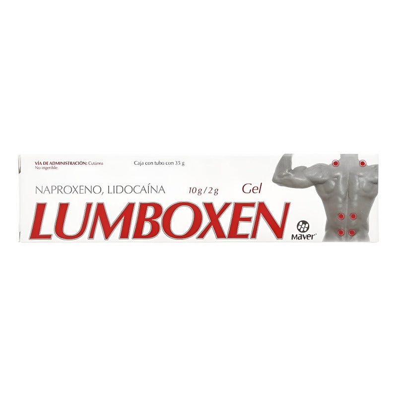 Lumboxen Gel Naproxeno 10 G Lidocaina 2 G Tubo 35 G Maver