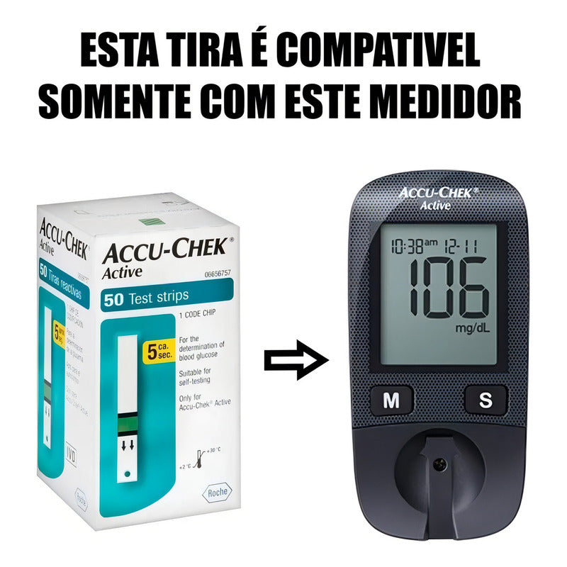 Caja 50 Und Tiras Reactivas 50gr Accu-chek Verde Green