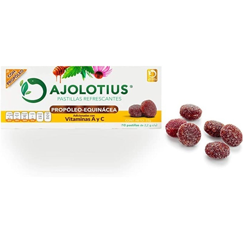 Pastillas Refrescantes Propoleo Equinacea Ajolotius C/10