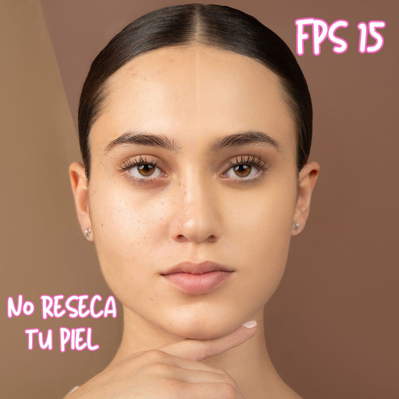 Pink Up, Maquillaje De Larga Duración, Cobertura Completa Tono Ivory