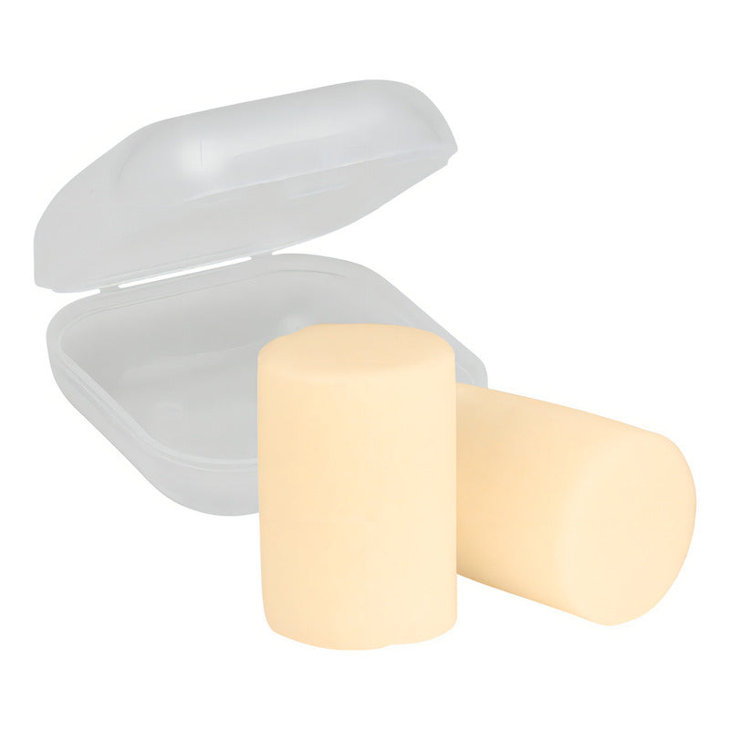 Tapon Para Oido 10 Pares Y Estuche Flents (reduccion 29db) Color Amarillo Blanco