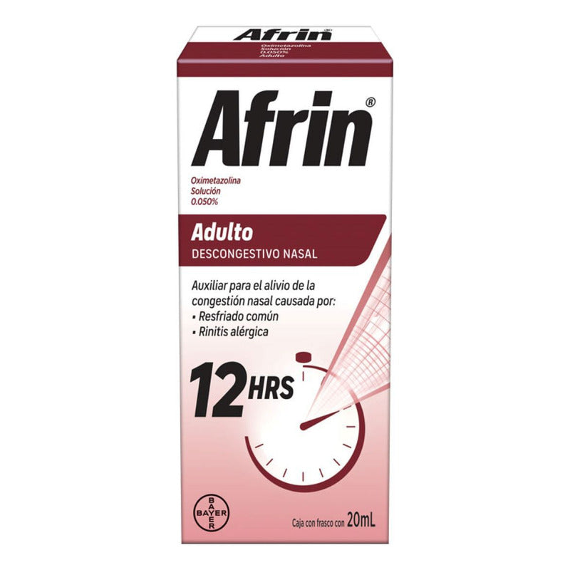 Afrin Adulto Solución, 1 Frasco Gotero Con Nebulizador 20 Ml