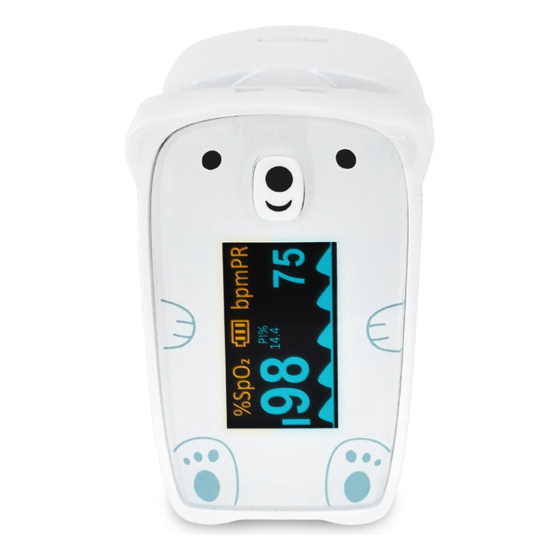 Vitalcare Oxímetro De Pulso Pediátrico Fig. Osito Jpd-500f  Blanco