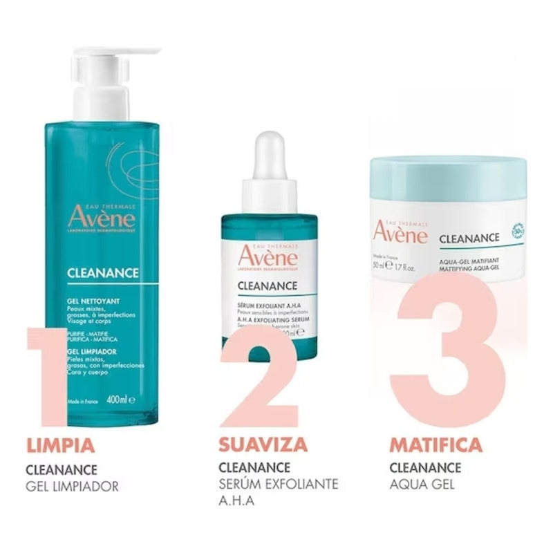Aqua-gel Hidratante Matificante | Avene Cleanance 50ml Día/noche Sensible Con Imperfecciones