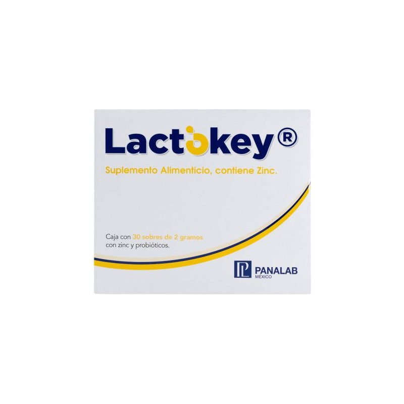 Lactokey Suplemento Zinc Y Probióticos Caja 30 Sobres 2g Cu