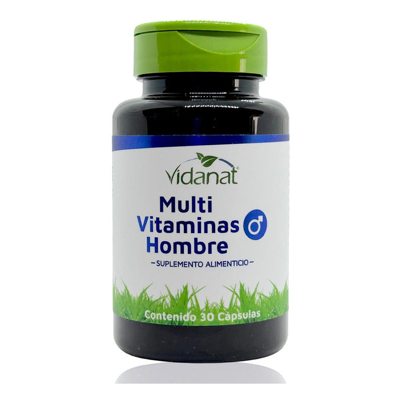 Multivitaminico Hombre 30 Cápsulas Vidanat Sabor Sin Sabor
