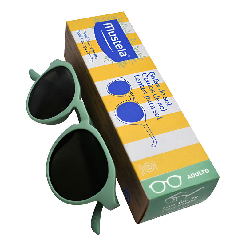 Mustela Lentes Solares Para Adultos Ovalado Verde Claro Gris Oscuro Verde Claro Verde Claro