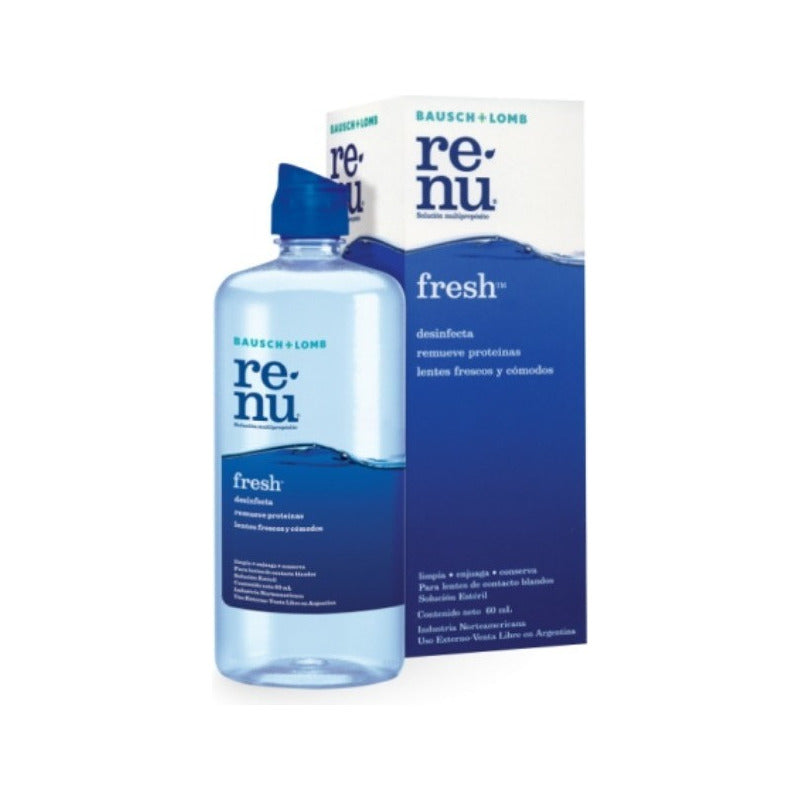 Solución Renu Fresh 60ml Para Lentes De Contacto Uso Diario