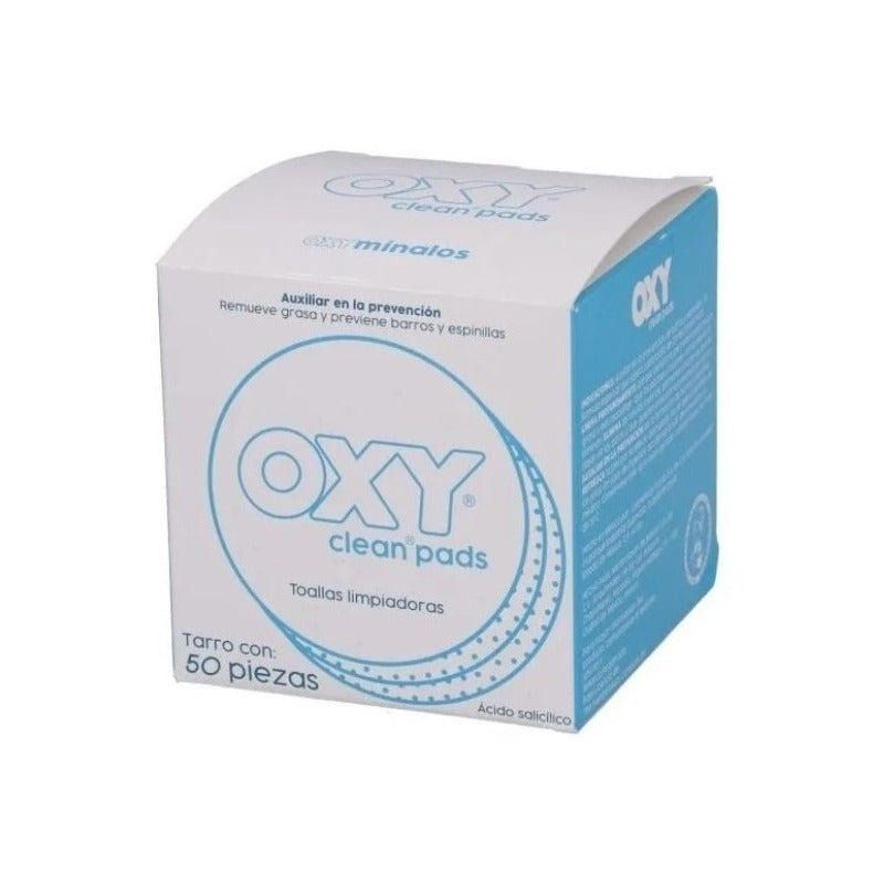 Oxy Clean Pads Prevención Barros Y Espinillas 50 Unidades Tipo De Piel Grasa