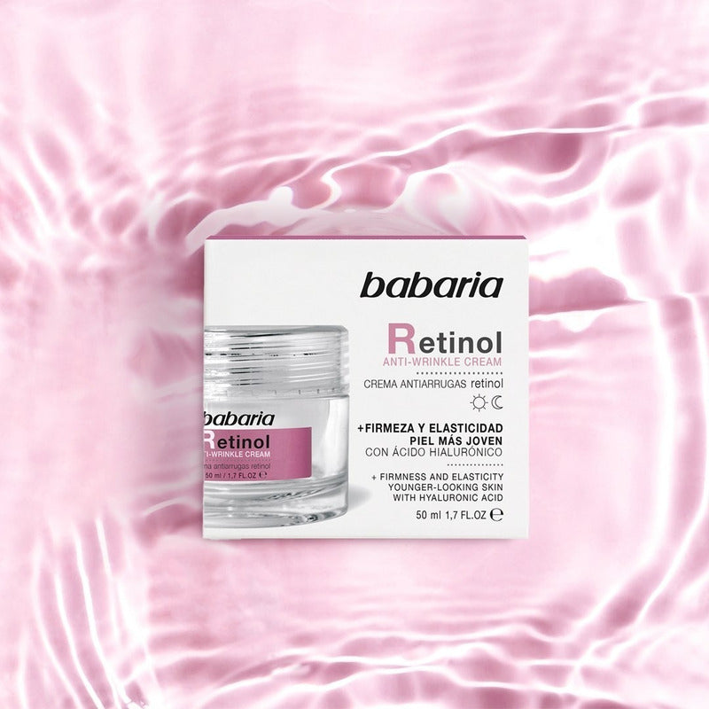 Babaria Crema Facial Antiarrugas Con Retinol, Todo Tipo De Piel, 50ml
