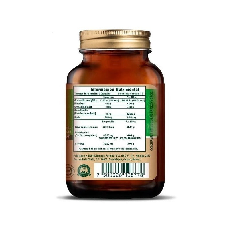 Biomiral D Gelac + Fs Prebióticos Y Clorofila 30 Caps