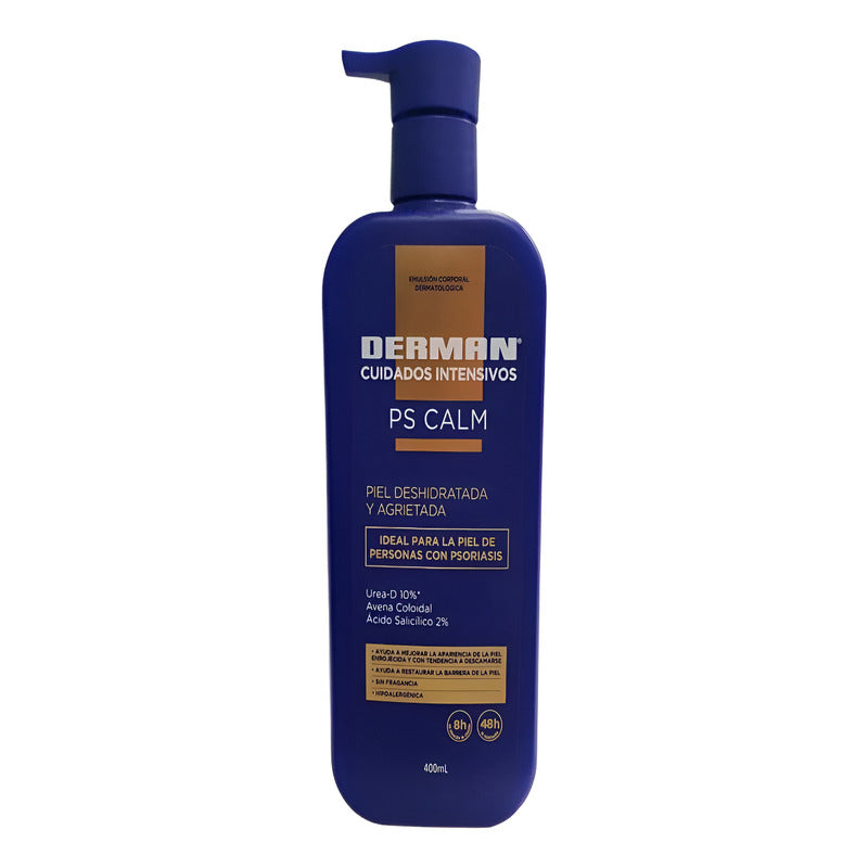 Derman Emulsion Corporal Ps Calm 400ml Todo Tipo De Piel Día/noche
