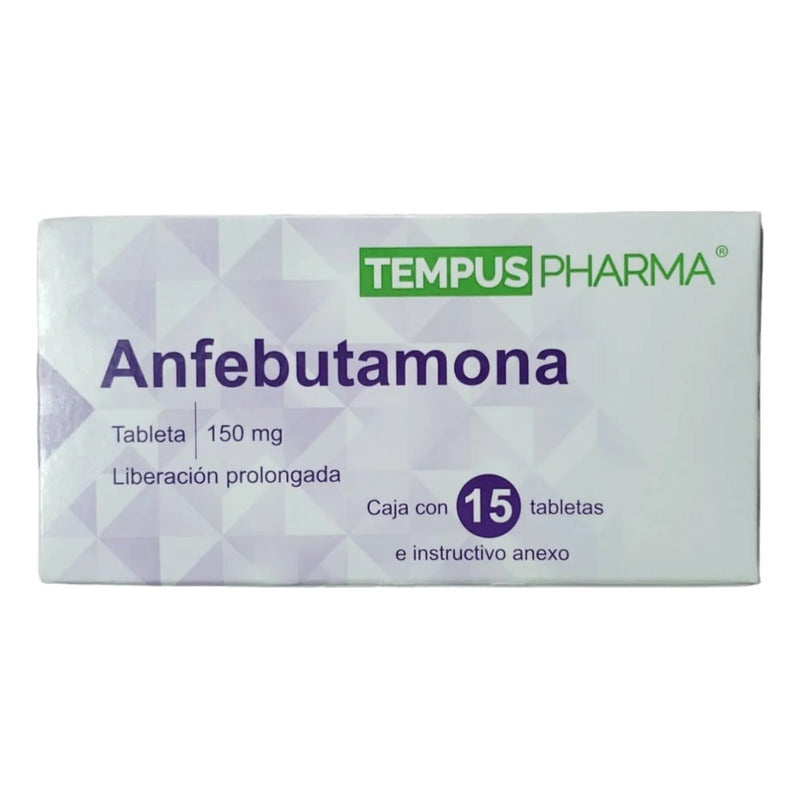 Anfebutamona Liberación Prolongada 150mg Caja Con 15 Tabs