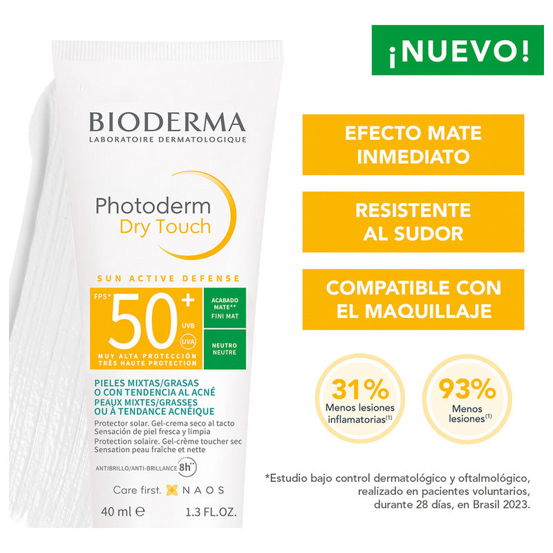 Bioderma Photoderm Dry Touch Bloqueador Solar Neutro 40ml