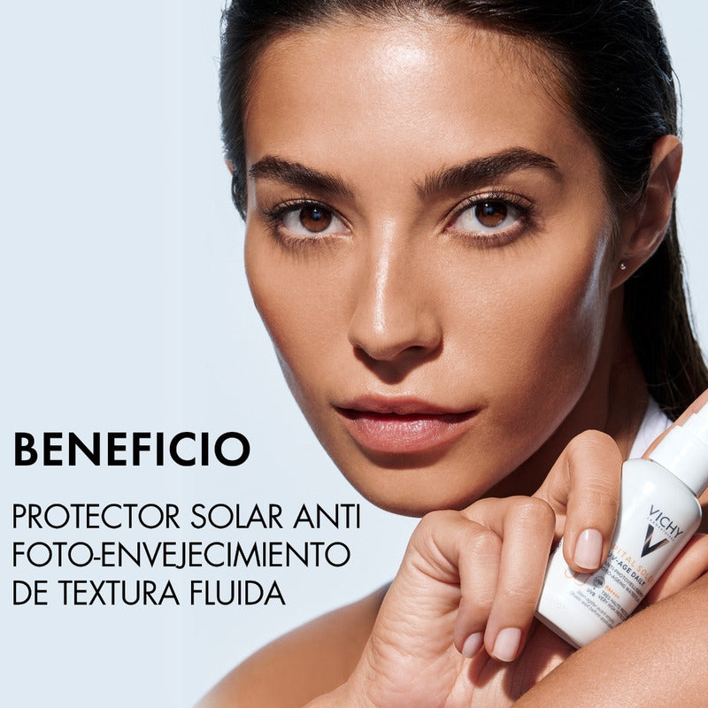 Protector Solar Vichy Capital Soleil Uv-age Daily Fps 50+ Momento De Aplicación Día Para Todo Tipo De Piel 40 Ml
