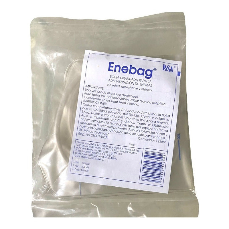 Enebag 1.5 Litros Bolsa Administración De Enemas