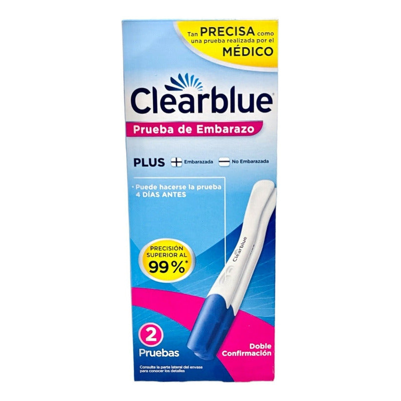 Prueba De Embarazo Clearblue Plus, 2