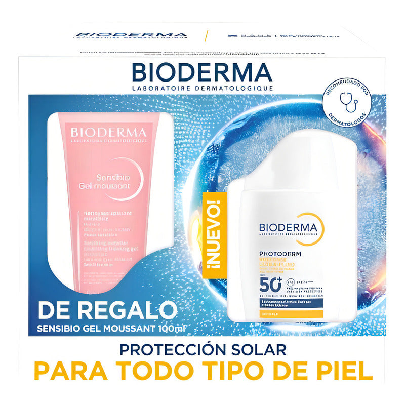Kit Bioderma Photoderm Xdefense Fps50+ + Sensibio Gel 100 Ml