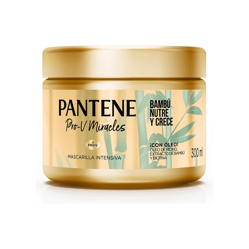 Mascarilla Pantene Pro-v Miracles Bambú Nutre & Crece 300 Ml