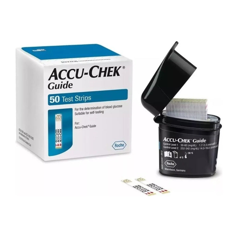 Kit Accu Check Guide 50 Tiras Y 50 Lancetas