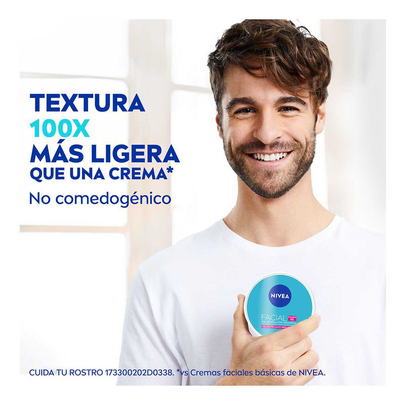 Nivea Gel Facial Con Ácido Hialurónico Para Piel Grasa, 100ml