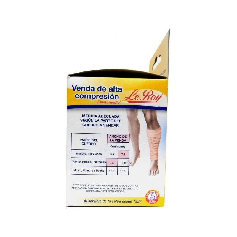 Venda De Alta Compresión Le Roy 7.5cm X 5m