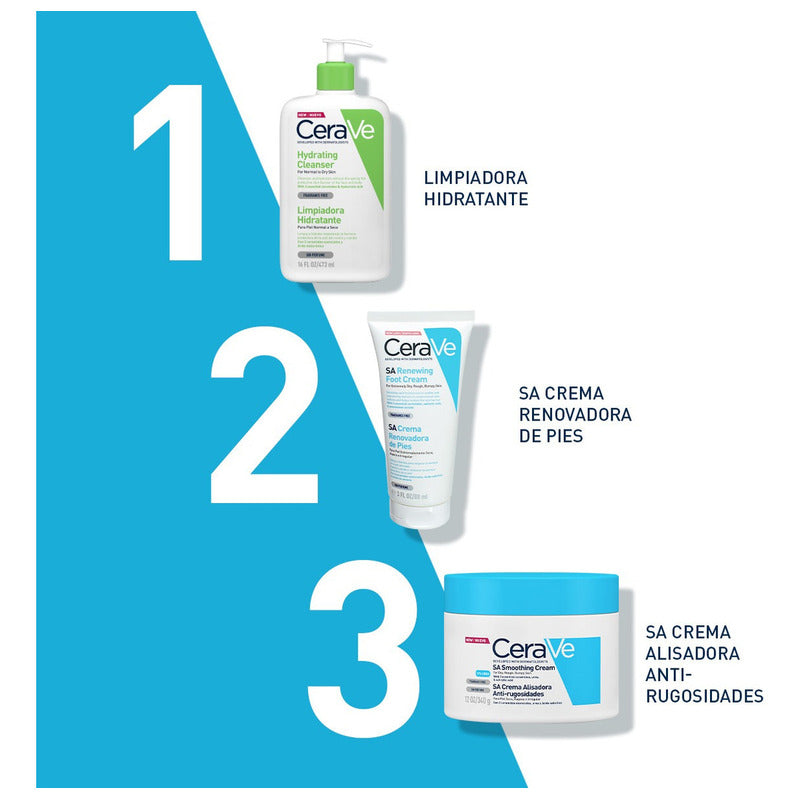 Cerave Crema Alisadora Con Ácido Salicílico | Suaviza Rugosidades En Piel Seca