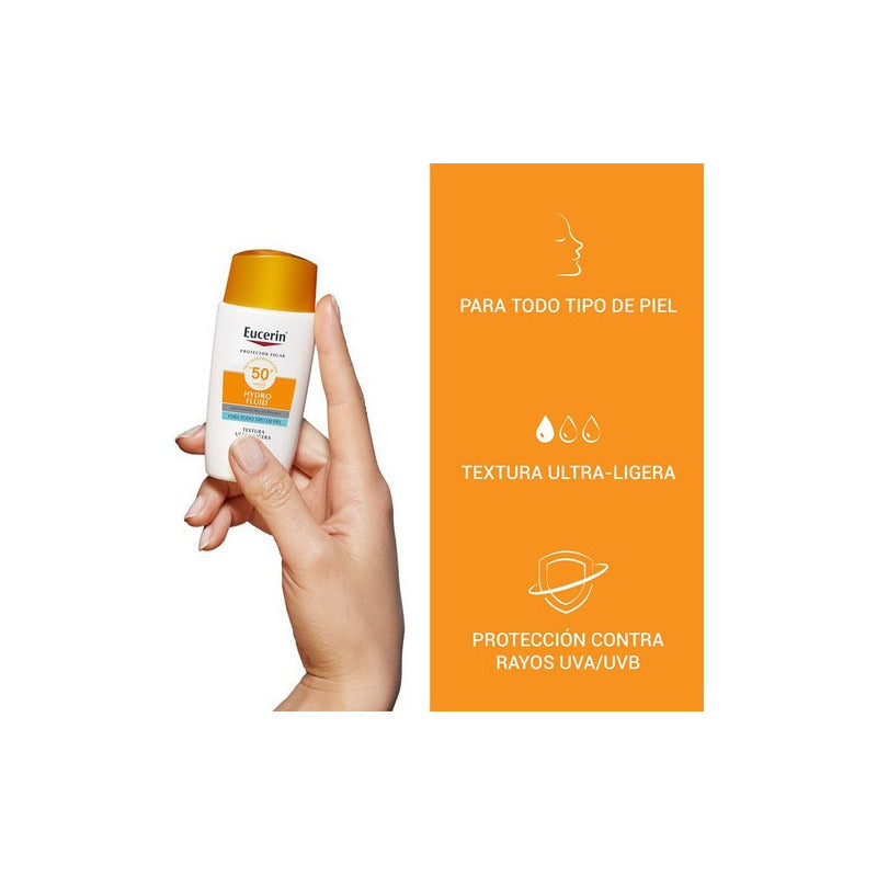 Eucerin Protector Solar Sun Face Hydro Fluid Fps 50+ 50ml