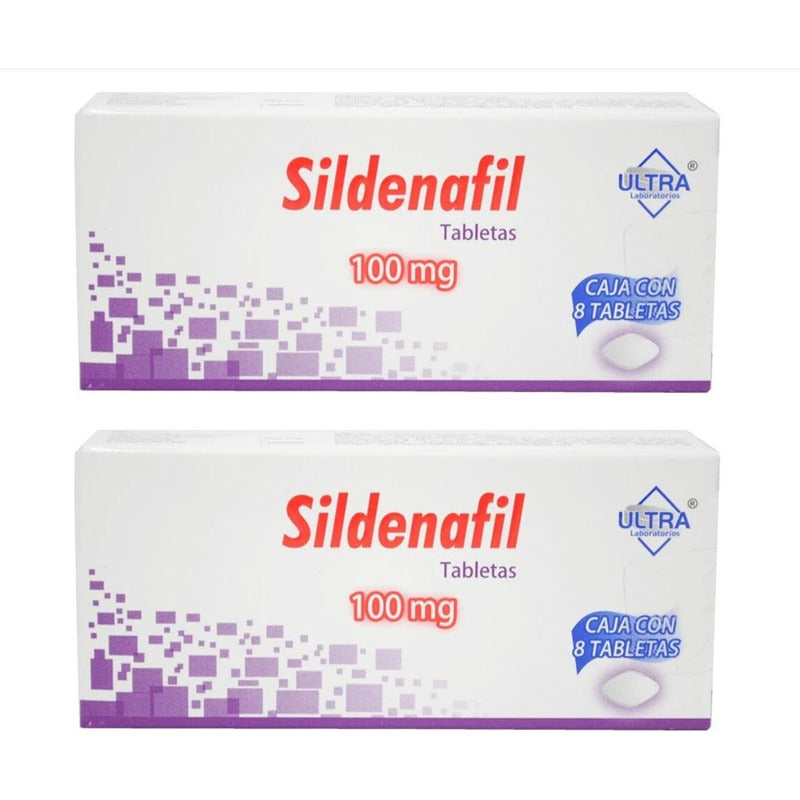 Promoción 2x1 Sildenafil Ultra 100mg Con 8 Tabletas Cu