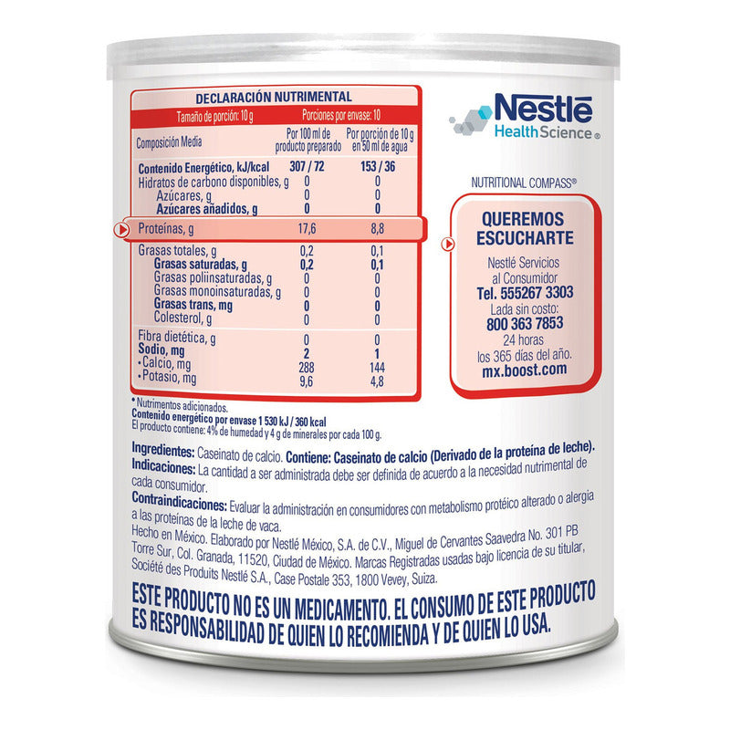 Nestlé Casec Proteína En Polvo Sin Sabor 100g Lata