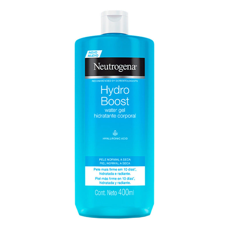 Neutrogena Hydro Boost Gel Corporal 400 Ml Con Ácido Hialurónico, Hidratación Intensa