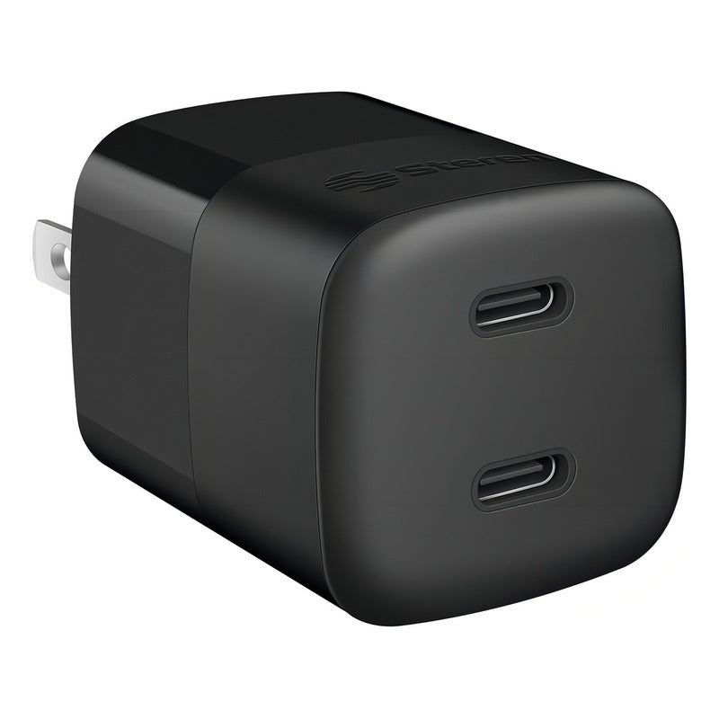 Cargador Gan Usb C Doble Power Delivery 36 W Color Negro