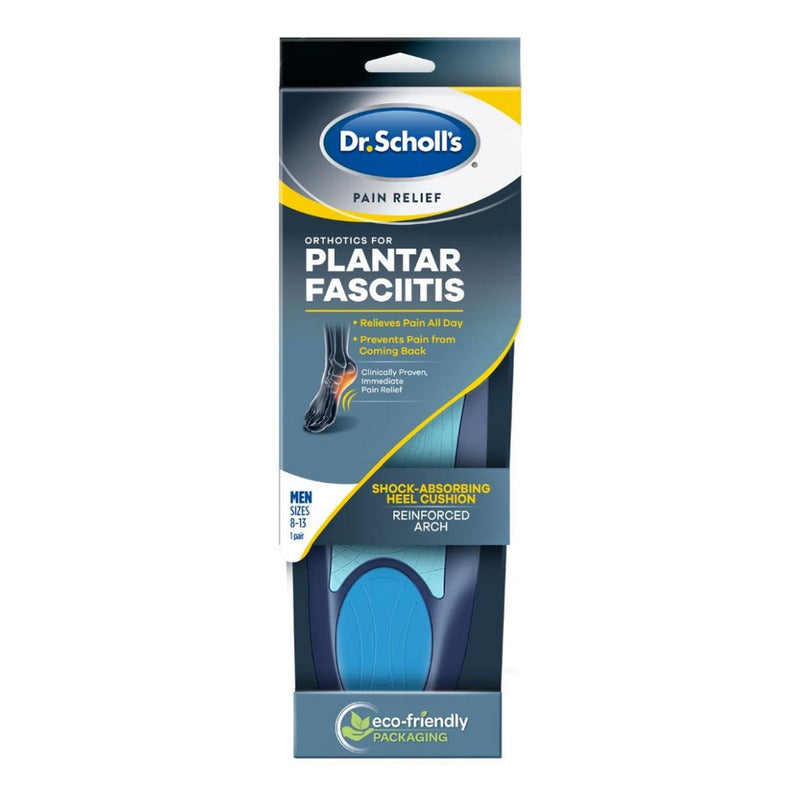 Plantillas Dr Scholl Fascitis Plantar Hombre Dolor Tamaño De La Plantilla 8-13