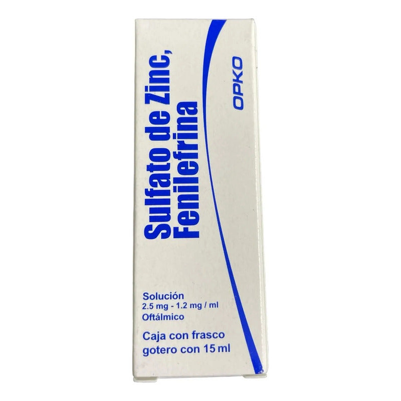 Opko Sulfato De Zinc Fenilefrina Solución 2.5 Mg - 1.2 Mg/ml