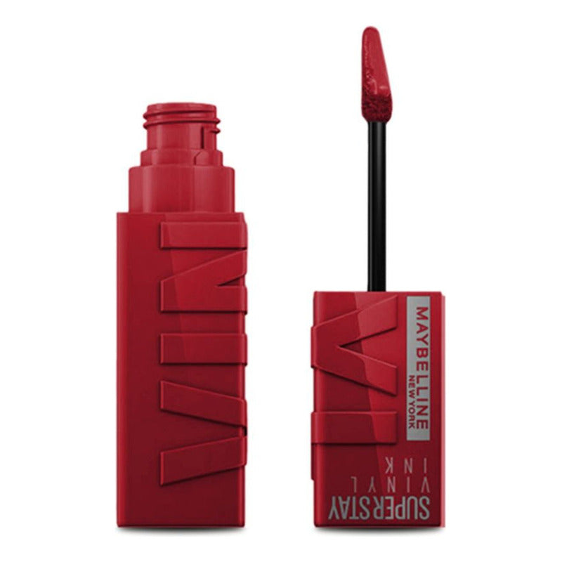 Maybelline Labial Líquido Brillante Superstay Vinyl Ink Tono Lippy, 4.2ml - Dura Hasta Por 16h, Brillo Instantáneo Sin Grumos, Sin Transferencias