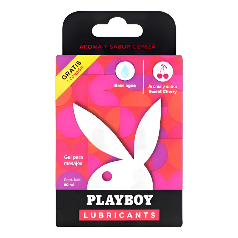 Lubricante Comestible Playboy Sabor Cereza Base Agua 60ml Cereza