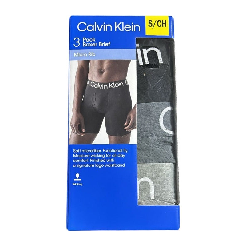 Calvin Klein 3 Pack Boxer Brief Micro Rib Obscuros