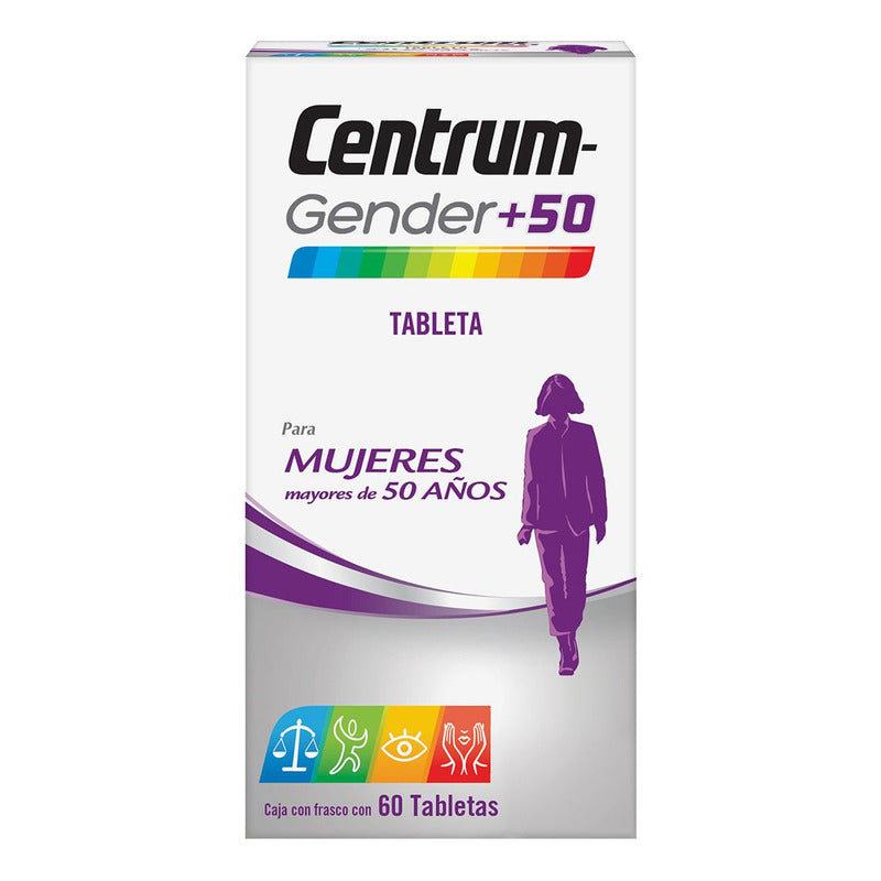 Centrum-gender +50 Mujeres Tabletas, 60 Tabletas
