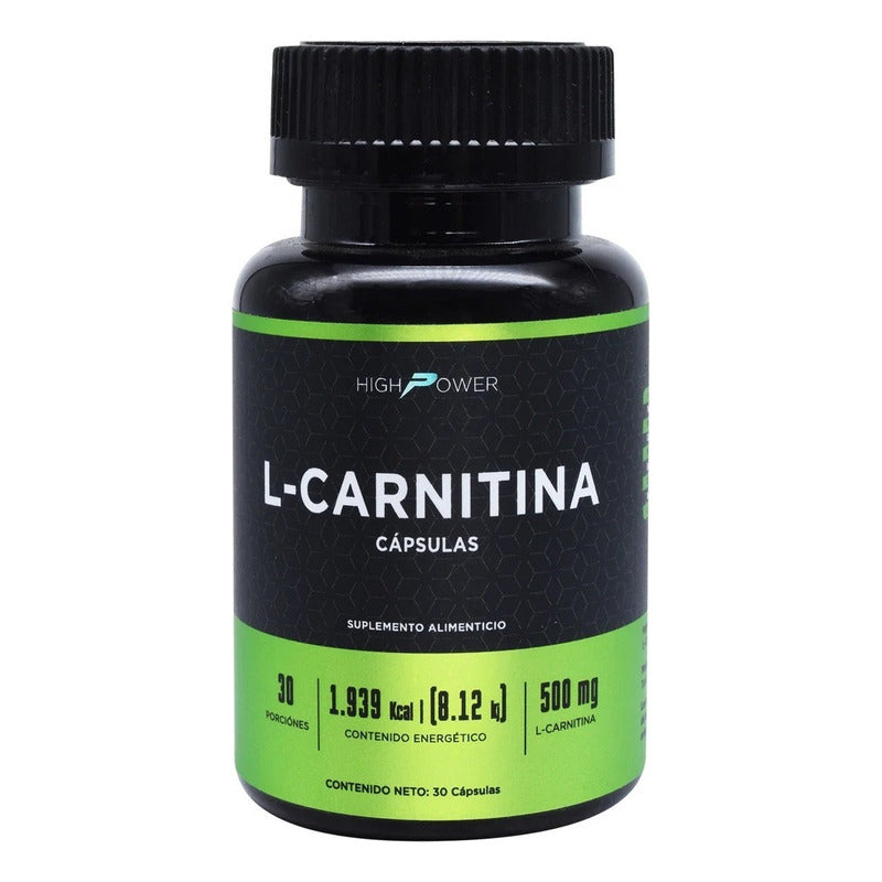 L-carnitina 500 Mg 30 Cápsulas High Power Sin Sabor