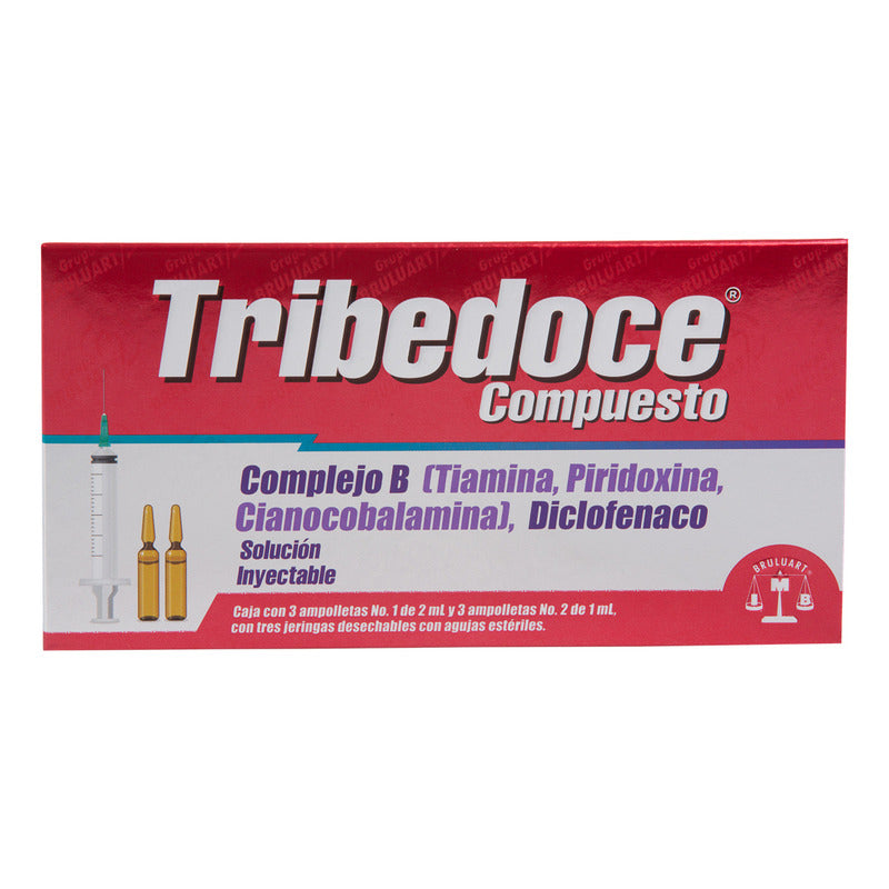 Tribedoce Compuesto Solución, 3 Ampolletas 1 Ml (nº I) + 3 Ampolletas 2 Ml (nº Ii)