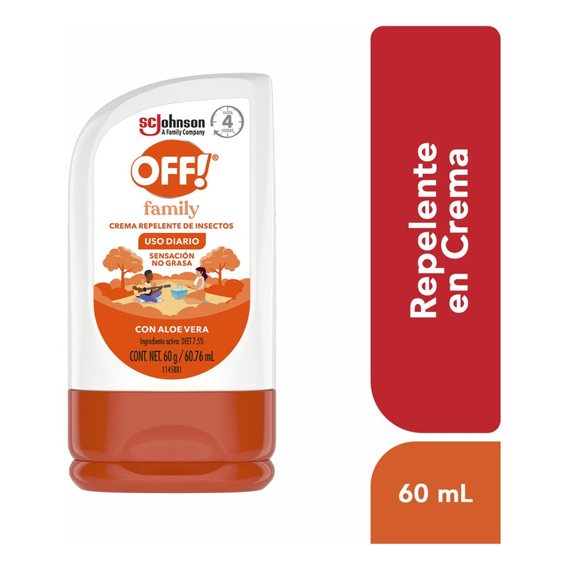 Repelente De Mosquitos En Crema Off Family 60g