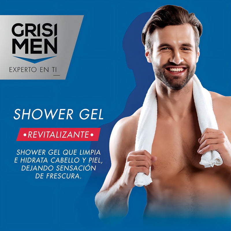 Gel De Ducha Grisi Men Revitalizante 450ml