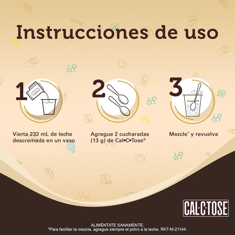 Cal C Tose Chocolate En Polvo Para Leche Lata 400 G