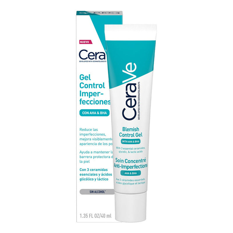 Cerave Gel Control Imperfecciones Con Ácido Salicílico 40 Ml Momento De Aplicación Día/noche Tipo De Piel Grasa