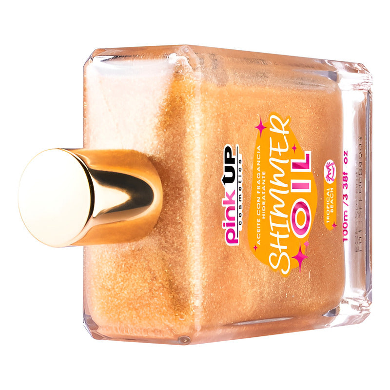 Pink Shimmer Oil Con Glitter  100ml Fragancia Tropical Beach Tropical Beach