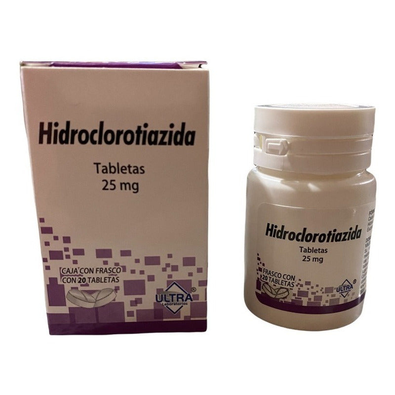 3 Cajas Hidroclorotiazida 25mg 20 Tabletas Cu