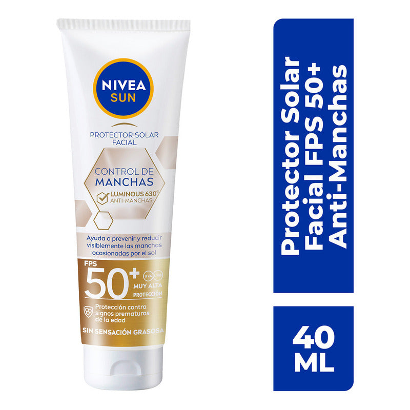 Nivea Sun Protector Solar Control De Manchas Fps 50 + 40 Ml