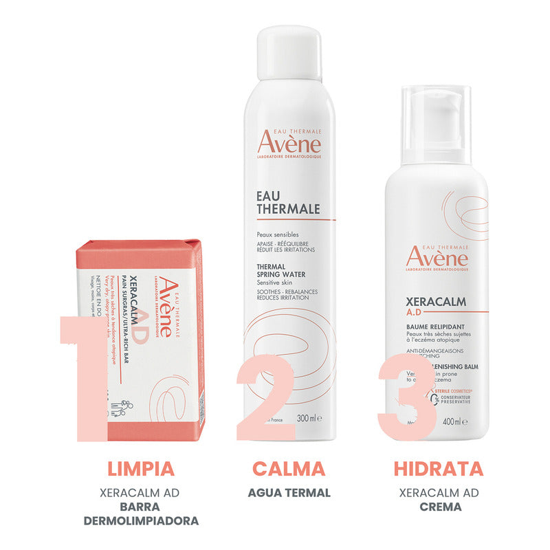 Barra Dermatológica Xeracalm A.d Avène 100 G Sin Jabón